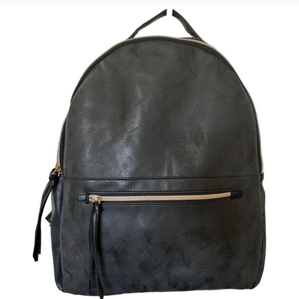 Ulta Beauty Black Faux LeatherBackpack